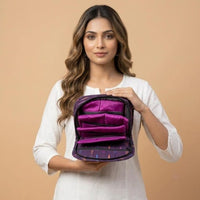 Handmade 4-Pockets Cotton Jewelry Bag