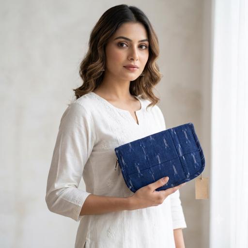 Handmade 4-Pockets Cotton Jewelry Bag