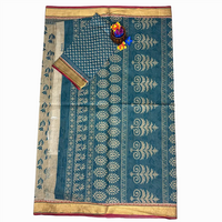 Purple Bloom Handloom Cotton Saree