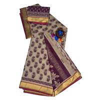 Vintage Kalamkari Border pure cotton saree