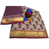 Vintage Kalamkari Border pure cotton saree