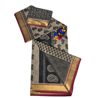 Traditional Indian Craft Kalamkari pure cotton saree