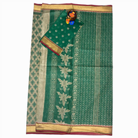 Summer Mist Floral Cotton Saree