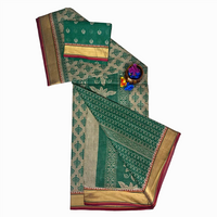 Summer Mist Floral Cotton Saree