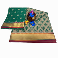 Summer Mist Floral Cotton Saree