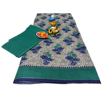 Purple Bloom Handloom Cotton Saree