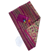 Tanjore and Floral Print Cotton Saree.