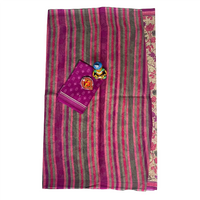 Tanjore and Floral Print Cotton Saree.