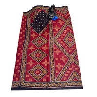 Sindoori Floral Weave Cotton Saree