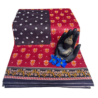 Sindoori Floral Weave Cotton Saree