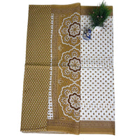 Ocean Blossom Printed Cotton Saree.