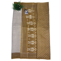 Ocean Blossom Printed Cotton Saree.