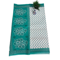 Ocean Blossom Printed Cotton Saree.