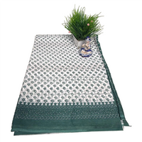 Ocean Blossom Printed Cotton Saree.
