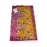 Pink Paradise Printed Cotton Saree