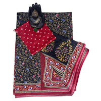 Vrinda Floral Green Saree