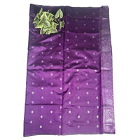 Lilac Bloom Elegance Pttu Saree.