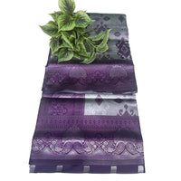 Lilac Bloom Elegance Pttu Saree.