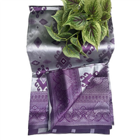Lilac Bloom Elegance Pttu Saree.