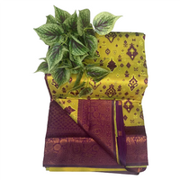 Marigold ikat Royale Saree.