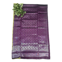 Mint Lavish Floral Pattu Saree