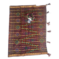 Zari Orange Brown Classic Cotton Saree