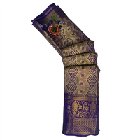 Blue Zariya Pattu Saree