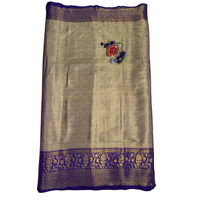 Blue Zariya Pattu Saree