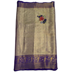 Blue Zariya Pattu Saree