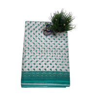 Ocean Blossom Printed Cotton Saree.