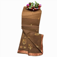 Classic Beauty with a golden touch Cotton saree.