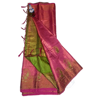 Pink Kanjivaram Bridal Silk Saree