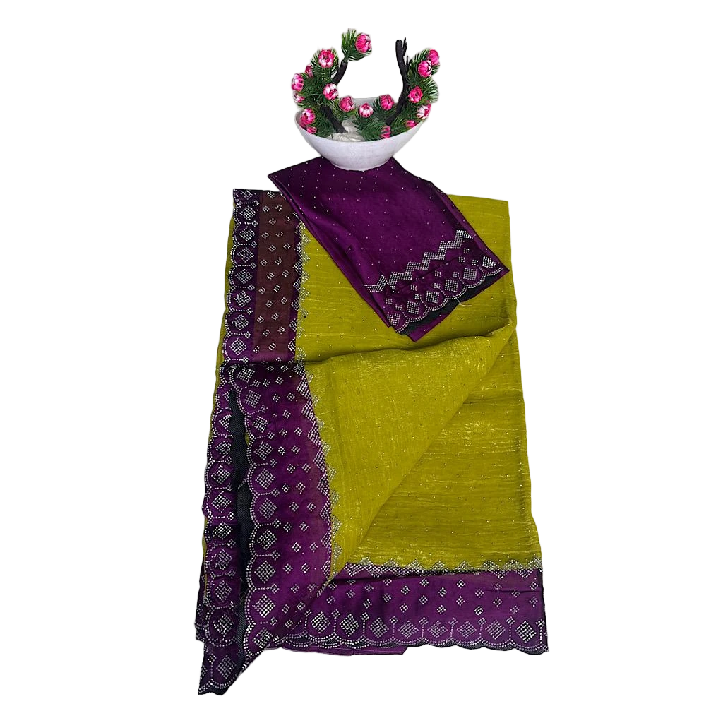Silk Crinkled Fabric Saree
