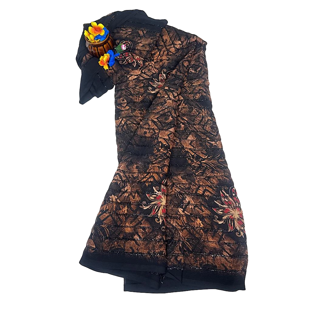 Crushed Silk Saree