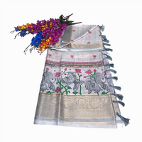 Lotus Printed Saree