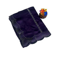 Embellished Stole Saree
