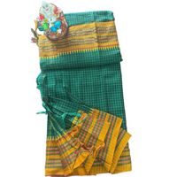Ghingham Checks Saree
