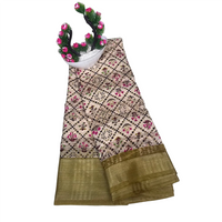 Tussar Silk Jamdani Saree.