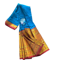 Neelambara Narayanpet Heritage Saree