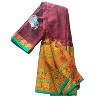 Neelambara Narayanpet Heritage Saree