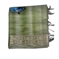 Chanderi Silk Saree with Zari Stripes.