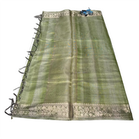 Chanderi Silk Saree with Zari Stripes.