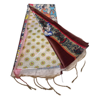Hand-Painted Madhubani Tussar Silk Saree