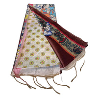 Hand-Painted Madhubani Tussar Silk Saree