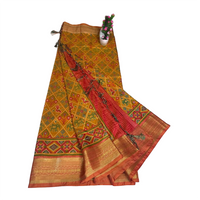 Traditional handwoven silk-cotton saree
