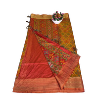 Traditional handwoven silk-cotton saree