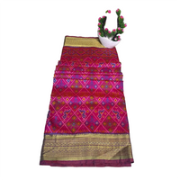 Traditional handwoven silk-cotton saree