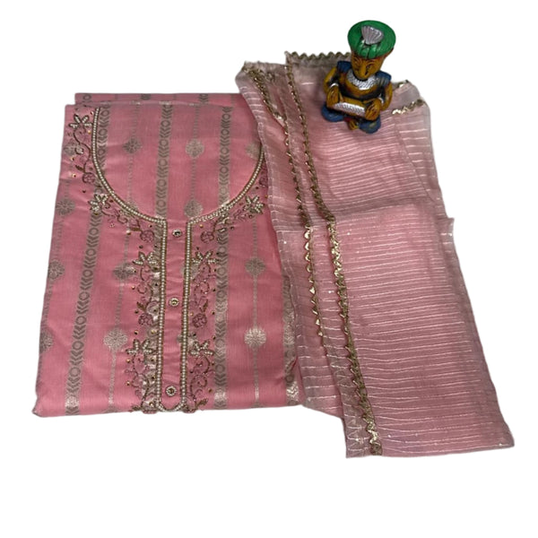 Heritage Noor-Rose Dress Material