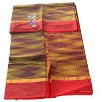 Zig Zag Kattari Design Patola saree