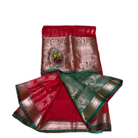 Sindhura Valli Pattu Border Saree